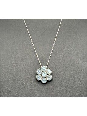 Artisan-Made Necklace 925 Sterling Chain With Repurposed Vintage Crystal Pendant